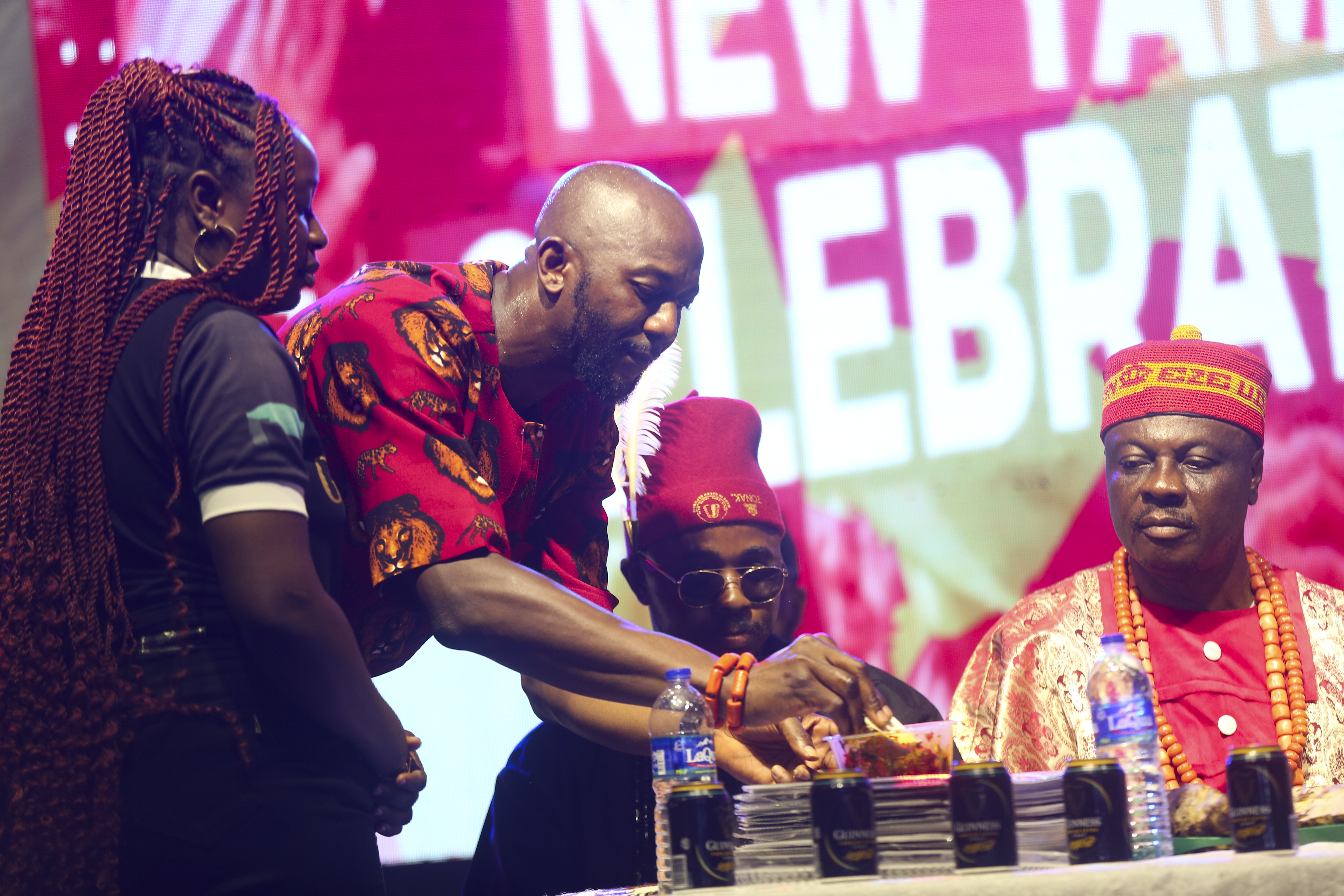 Yam eating ceremony at an Igbo New Yam Festival